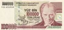 T�rkei 100000 Turk Lirasi - Pdt Ataturk - ND (1991) - Serial I - P.206