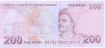 T&uuml;rkei 200 Yeni Turk Lirasi - Pdt Ataturk - Yunus Emre - 2009 (2023) - Serial F