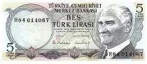 T�rkei 5 Lirasi - Waterfall - 1976 - Serial H