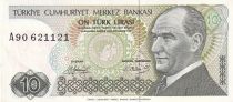 Turkey 10 Turk Lirasi - Pdt Ataturk - ND (1980) - Serial A - P.193
