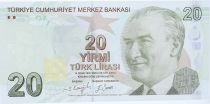 Turkey 10 Yeni Turk Lirasi - Pdt Ataturk - Cahit Arf - 2009 (2022) - Serial F