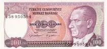 Turkey 100 Turk Lirasi - Pdt Ataturk - ND (1984) - Serial E - P.194b