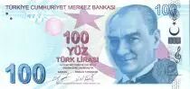 Turkey 100 Yeni Turk Lirasi - Pdt Ataturk - Itri - 2009 (2020-2021) - P.NEW