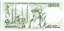 Turkey 10000 Lira, Président  Ataturk - Minar sinar- 1989 - P. 200