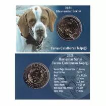 Turkey 1Kurush- Coincard - Dog catalburun - 2021 - Bimetallic