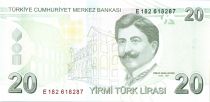 Turkey 20 Yeni Turk Lirasi - Pdt Ataturk - Mimar Kemaleddin - 2009 (2020-2021) - P.NEW