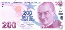 Turkey 200 Yeni Turk Lirasi - Pdt Ataturk - Yunus Emre - 2009 (2020-2021) - P.NEW