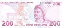 Turkey 200 Yeni Turk Lirasi - Pdt Ataturk - Yunus Emre - 2009 (2020-2021) - P.NEW