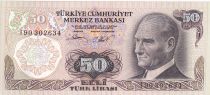 Turkey 50 Turk Lirasi - Pdt Ataturk - ND (1976) - Serial I - P.188
