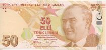 Turkey 50 Yeni Turk Lirasi Turk Lirasi, Pdt Ataturk - Fatma Aliye