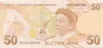Turkey 50 Yeni Turk Lirasi Turk Lirasi, Pdt Ataturk - Fatma Aliye