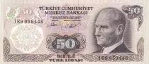 Turkey 50Turk Lirasi - Pdt Ataturk - ND (1976) - Serial I - P.188