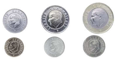 Turkey Set of 6 Coins - 2021-2022 - AU