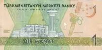 Turkmenistan 1 Manat - Togrul Beg Turkmen - 25th anniversary of neutrality - 2020 - UNC - P.NEW