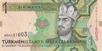 Turkmenistan 1 Manat - Togrul Beg Turkmen - Palace - 2014 - P.29b