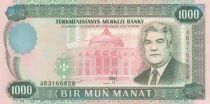 Turkmenistan 1000 Manat - Saparmyrat Ny&yacute;azow - State of Turkmenistan - 1995 - Series AB