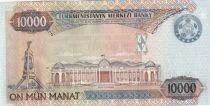 Turkm&eacute;nistan 10000 Manat - Saparmyrat Ny&yacute;azow - &Eacute;tat du Turkm&eacute;nistan - 2000 - S&eacute;rie AG