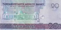 Turkmenistan 20 Manat - Gorogly Beg Turkmen - 25th anniversary of neutrality - 2020 - UNC - P.NEW