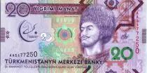 Turkmenistan 20 Manat 2017 - Gorgogly Beg Türkmen - Sport Palace Toplumy, Martial Games