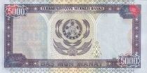 Turkm&eacute;nistan 5000 Manat - Saparmyrat Ny&yacute;azow - &Eacute;tat du Turkm&eacute;nistan - 2000 - S&eacute;rie AK