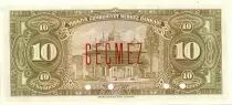 Turquia 10 Lira Pres. L. Inonu - 1948