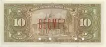 Turquia 10 Lira Pres. L. Inonu - 1948