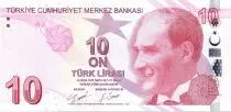 Turquia 10 Yeni Turk Lirasi - Pdt Ataturk - Cahit Arf - 2009 (2020-2021) - P.NEW