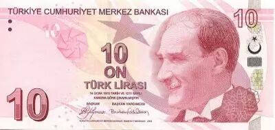 Turquia 10 Yeni Turk Lirasi Turk Lirasi, Pdt Ataturk - Cahit Arf