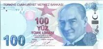 Turquia 100 Lira - Pdt Ataturk - Buhurizade Mustafa Efendi - 2009 (2017) - UNC- P.226c