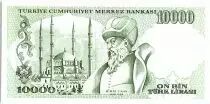 Turquia 10000 Lira, Pr&eacute;sident  Ataturk - Minar sinar- 1989 - P. 200