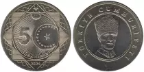 Turquia 5 Lira Mustafa Kemal Atat&uuml;rk - 2024