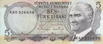 Turquia 5 Lirasi - Cascada - 1976