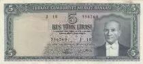 Turquia 5 Lirasi - Waterfall - 1976 - Serial H