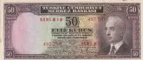 Turquia 50 Kurush - Pdt L. Inonu - Bank - 1930