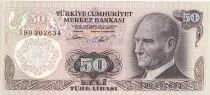 Turquia 50 Turk Lirasi - Pdt Ataturk - ND (1976) - Serial I - P.188