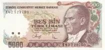 Turquia 5000 Turk Lirasi - Pdt Ataturk - ND (1985) - Serial E - P.197
