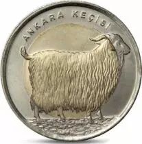 Turquie 1 Lira Ch&egrave;vre - 2015