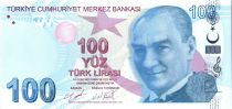 Turquie 100 Yeni Turk Lirasi - Pdt Ataturk - Itri - 2009 (2020-2021) - P.NEW