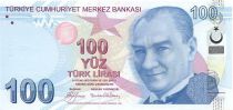 Turquie 100 Yeni Turk Lirasi Turk Lirasi, Pdt Ataturk - Buhurizade Mustafa Efendi