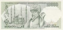 Turquie 10000 Lirasi Pdt Ataturk - Mimar Sinan - 1982