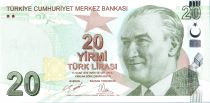 Turquie 20 Yeni Turk Lirasi - Pdt Ataturk - Mimar Kemaleddin - 2009 (2020-2021) - P.NEW