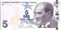 Turquie 5 Yeni Turk Lirasi - Pdt Ataturk - Aydin Sayili - 2009 (2020) - Neuf