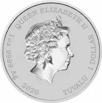 Tuvalu 007 - 1 Once Argent TUVALU 2020 ( James Bond )