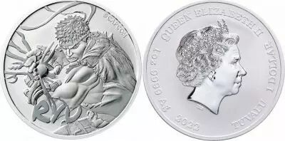 Tuvalu 1 Dollar Ryu - Street Fighter - Oz Argent 2022