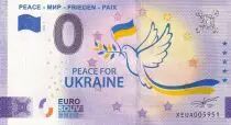 Ucraina 0 Euro - Peace for Ukraine - Monuments - 2022