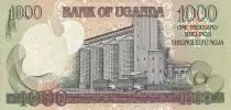Uganda 1000 Shillings - Emblemas - F&aacute;brica - 2001