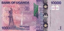 Uganda 10000 Shillings - Waterfall - Bananas - 2010 - XF to AU - P.52a
