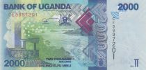 Uganda 2000 Shillings - Landscape, fishes - 2019