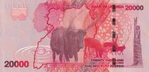 Uganda 20000 Shillings - Buffalos - 2010 - XF - P.53