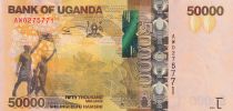 Uganda 50000 Shillings - Demonstration - Gorillas - 2021 - Serial AW - P.NEW
